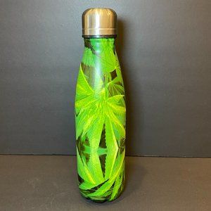 Stainless Steel Water Bottle Cannabis Themed from West Forty Nine